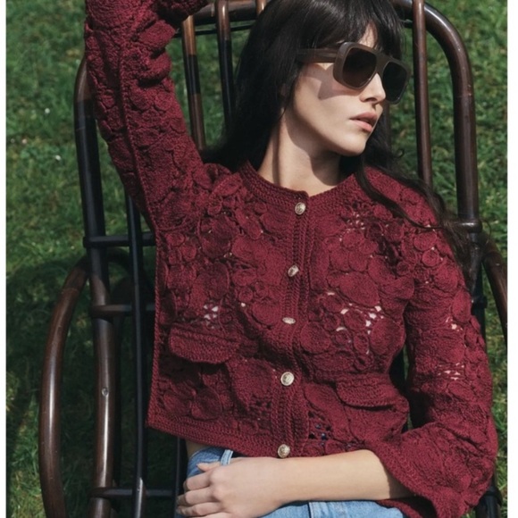 NWT ZARA MACRAMÉ CARDIGAN SIZE S and M 
🚨FIRM PRICE NO DISCOUNT - Picture 12 of 16